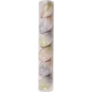 Decor - set van eieren, 6 cm - 6 stuks
