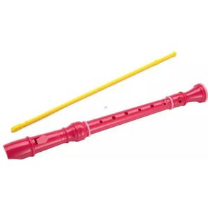 Roze barok blokfluit
