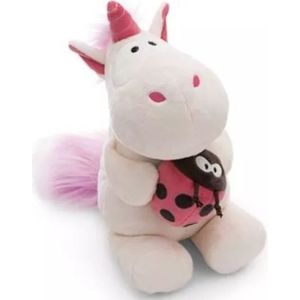 NICI - Theodor - Knuffel - Wit met Roze - Pluche - 35 cm