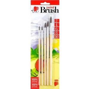 ICO Egel: Kwastenset, naturel - 5 stuks