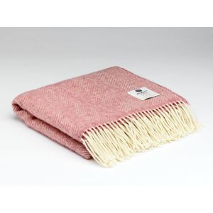 Merino Wollen Plaid - Candy Pink - 100% Zuiver Merino Wol