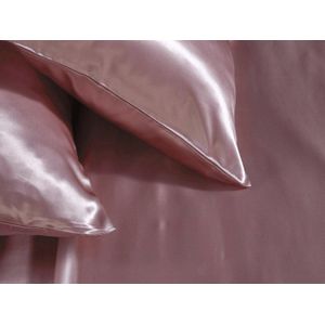 Sichou 100% moerbeiboom zijden dekbedovertrek Uni Luetté-Lits-jumeaux XL (260 x 220 cm) inclusief kussenslopen