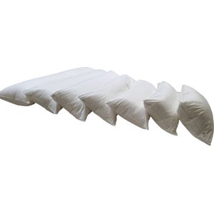 Hotelkussen XXL - Extra breed kussen - Bedmaatje - 50 x 160 cm - Wol