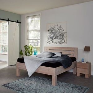 Eiken houten bed Gabrovo-100 x 200 cm