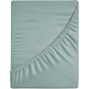 Ten Cate Premium satijn katoen hoeslaken Mineral Mint-180 x 200 cm