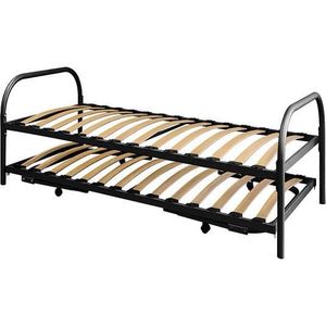 Onderschuifbed Dubbel Divan (lattenbodem) 90 x 200 cm- Dico