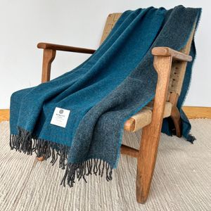 Larkspure Merino Wollen Plaid - 100% Zacht - Reversible - Warm