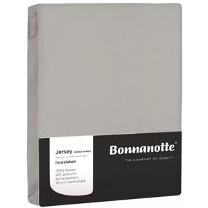 Bonnanotte 100% katoenen hoeslaken Licht Grijs 180 x  200 cm
