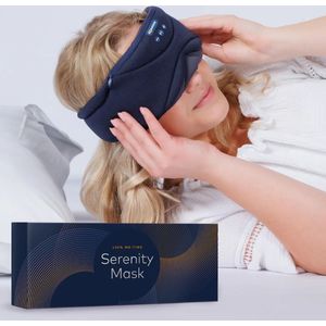 Slaapmasker - Slowwave Serenity Mask – Het ultieme audio-slaapmasker – Inclusief Binaural Beats – Kleur: blauw