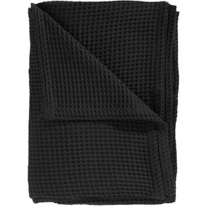 Katoenen deken (HnL) Deep Black-Lits-jumeaux 240 x 260 cm