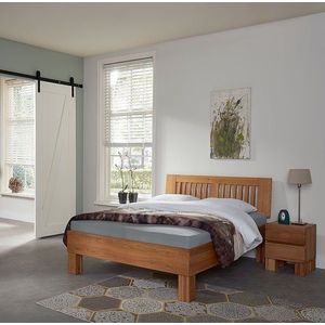 Eiken houten bed Bansko-140 x 210 cm