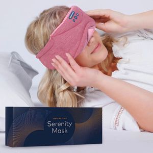 Slaapmasker - Slowwave Serenity Mask – Het ultieme audio-slaapmasker – Inclusief Binaural Beats – Kleur: roze
