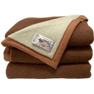 AaBe ISOLA wollen winterdeken Camel-2-persoons  (260 x 240 cm)