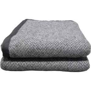 Savanne - Lamswollen Deken - Plumb - 180 x 240 cm