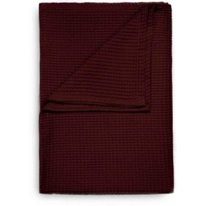 Katoenen deken (HnL) Port Red 2-persoons (240 x 260 cm)