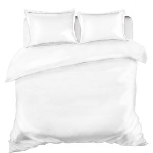 Bonnanotte - York - Dekbedovertrek - Wit - Lits-jumeaux XL 260 x 200/220 cm