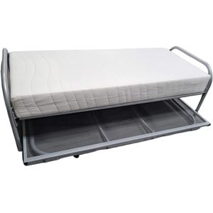 Onderschuifbed met dwarsgespannen bodem (extra stevig)-90 x 190 cm