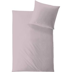 Hefel 100% Tencel dekbedovertrek + kussensloop-Lits-jumeaux XL (260 x 200/220 cm)-Roze