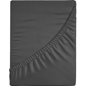 Ten Cate Premium satijn katoen hoeslaken Antraciet-140 x 200 cm