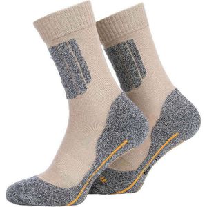 Werk en outdoor sokken (Kleur: Beige, Maat: 35-38)