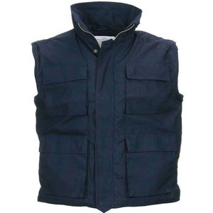 Bodywarmer. diverse kleuren printen (Kleur: Blauw, Maat: XXL)