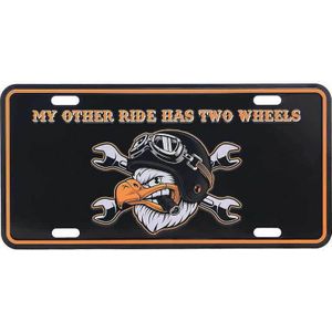 Nummerplaat my other ride has 2 wheels