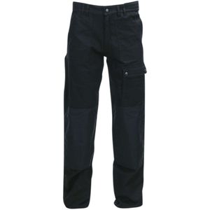 Fostex Garments Zwarte Werkbroek Basic met Cordura-versterking (Kleur: Zwart, Maat: 44)