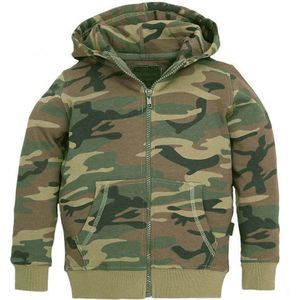 Kinder hooded vest (Kleur: Woodland, Maat: 152)