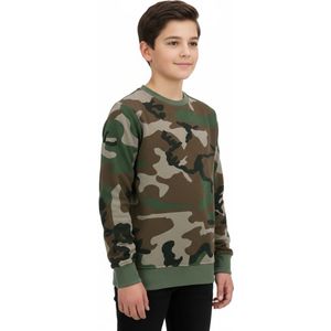 Kinder sweater - Woodland Camouflage (Maat: 92)