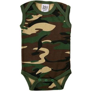 Baby romper (Kleur: Woodland, Maat: 74-80)