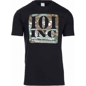 T-shirt 101 INC camouflage (Kleur: Zwart, Maat: XXL)