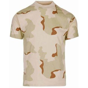 T-shirt fostee camo. Diverse kleuren (Kleur: 3 klr. desert, Maat: L)