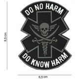 Embleem 3D PVC Do No Harm zwart