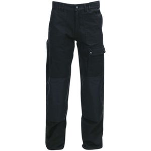 Fostex Garments Zwarte Werkbroek Basic met Cordura-versterking (Kleur: Zwart, Maat: 42)