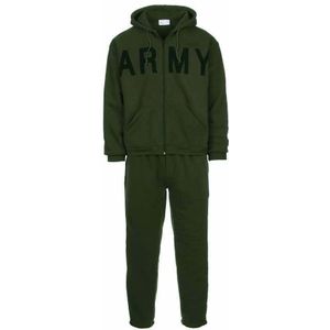 Trainingspak Army Heavy (Kleur: Groen, Maat: XL)