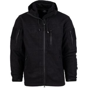 Hexagon fleece vest. Diverse kleuren (Maat: XL, Kleur: Zwart)