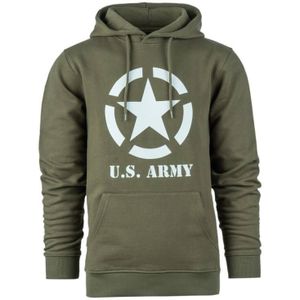 Hoodie Allied Star (Maat: L, Kleur: Groen)