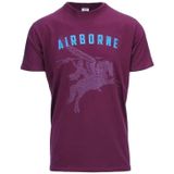 Fostex Garments - T-shirt Airborne Pegasus (kleur: Maroon )