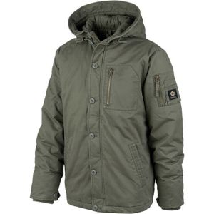 Parka jas heren - Commander Army Winterjas | Fostex Garments (Maat: L, Kleur: Groen)