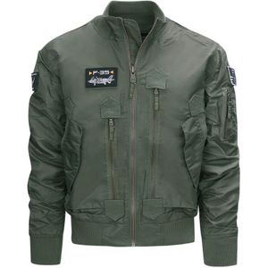 F-35 Flight Jacket. Diverse kleuren (Kleur: Groen, Maat: M)