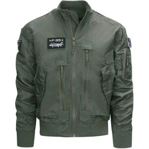 F-35 Flight Jacket. Diverse kleuren (Maat: M, Kleur: Groen)