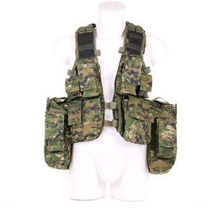 Tactical vest. Diverse kleuren (Kleur: Digital camo)