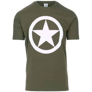 T-shirt Allied star (Kleur: Groen, Maat: L)