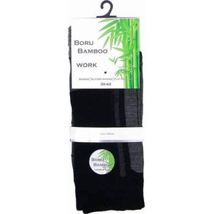 Werk Boru Bamboo sokken (Kleur: Zwart, Maat: 46-47)