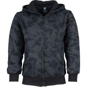 Kinder hooded vest (Kleur: Night camo, Maat: 164)