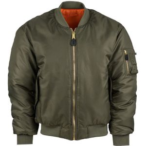 MA-1 Bomberjack - Fostex Garments® Diverse kleuren (Maat: L, Kleur: Olijf Groen)