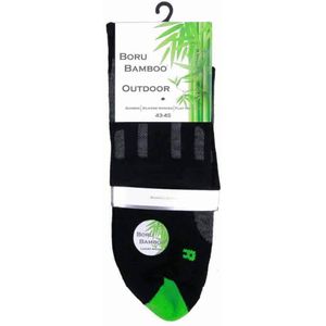 Outdoor Boru Bamboo sokken (Kleur: Zwart, Maat: 46-47)