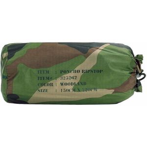 Poncho ripstop. Diverse kleuren (Kleur: Woodland)
