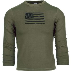 Kinder Longsleeve USA (Kleur: Groen, Maat: 152)