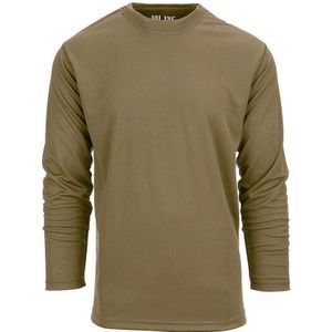 Tactical Longsleeve Quick Dry. Diverse kleuren (Kleur: Coyote, Maat: XL)